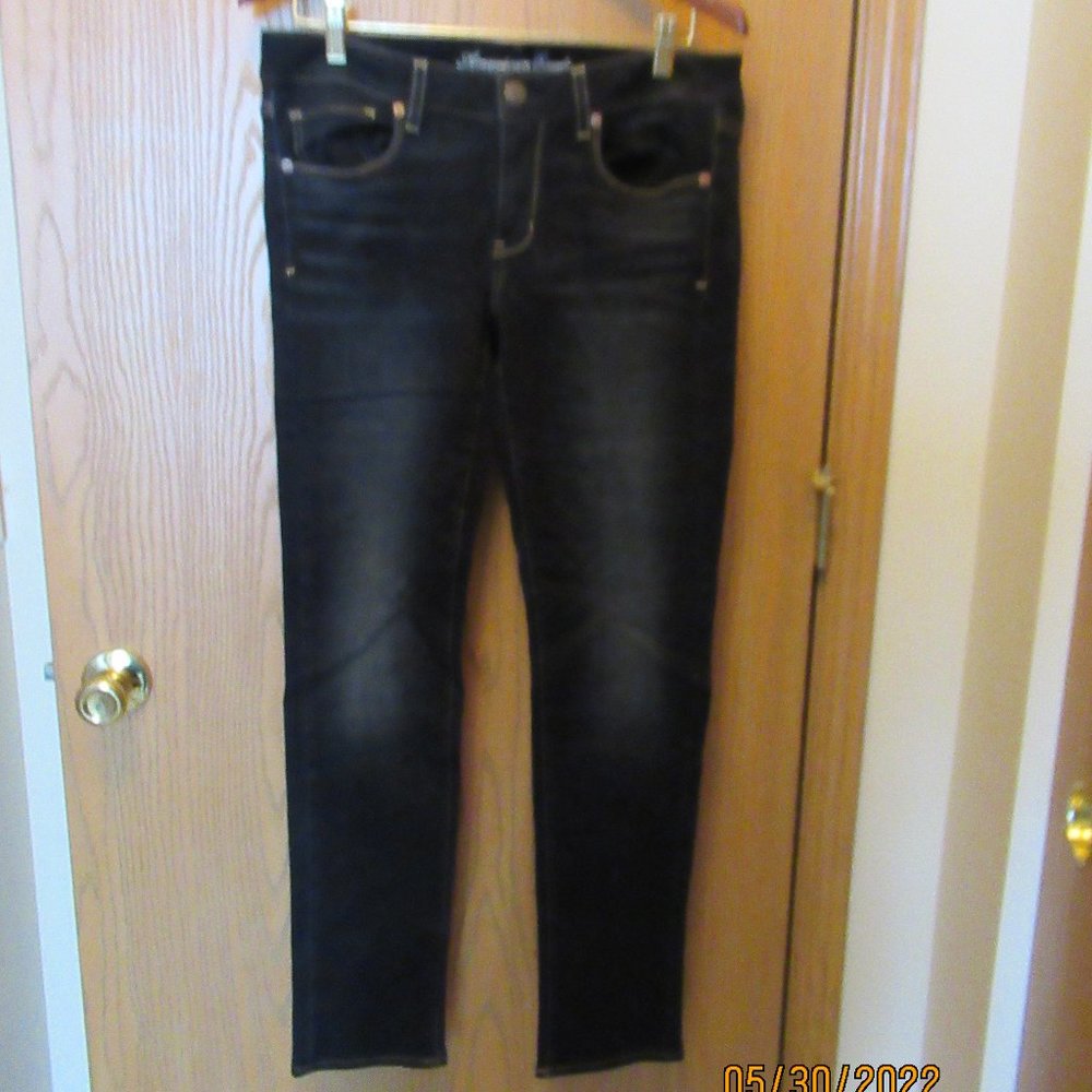 Dark Blue American Eagle skinny jeans Size 12